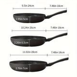 PFOA-Free Granite Stone Non-Stick Frying Pans: 9.5", 10.2", 11" Compatible with All Stoves and Induction Cooktops