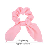 Candy Color Women Hair Scrunchie Bows Ponytail Holder Hairband Bow Knot Scrunchy Girls Hair Ties Hair Accessories