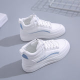kamames Shoes for Women 2022 Winter Warm Plush Sneakers Women Lace-up High Top White Shoes Ladies Platform Shoes Zapatos De Mujer