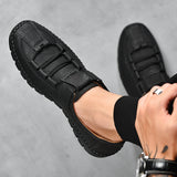 kamames kamames Handmade Shoes For Men's Outdoor Casual Shoes British Breathable Daddy Leather Shoes Big-Size Men's Shoes