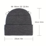 Soft Satin Lined Beanie - Winter Warm Skull Cap for Women Men - Thick Knit Hats, Cold Proof, Solid Color, Cuffed Design, Unisex Accessories