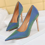 BIGTREE Shoes New Silk Women Pumps Stiletto Super High Heels 10.5 Cm Sexy Women Heels Plus Size Pumps Ladies Shoes Party Shoes