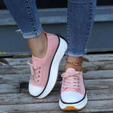 kamames kamames Station Leisure Thick Soles Fly Weave Breathable Large Size Outdoor Sports Women's Shoes Large Size Outdoor 36-43