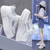 kamames kamames 2023 New Cake Skin Surface Thick Sole Mesh Breathable Color Small White Shoes Women's Casual Sports Student Shoes