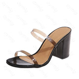 kamames Summer Woman High Heels Platform Fetish Sandals Leopard Brown Block Heels Pumps Lady Chunky Luxury Leather Shoes
