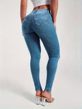 Butt-lifting Sexy Skinny Jeans, High-stretch Slim Fitted Comfortable Denim Pants, Women's Denim Jeans & Clothing