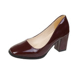kamames kamames Heel Casual Women's Shoes Spring 2024 New Fashion Square Head Square Root High Heel 4243 Large Size Women's Shoes