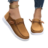 kamames 2024 New Large-Size Casual Single Shoes For Women With Flat Soles And Low-Top Love Shoes