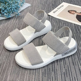 kamames kamames Sandals Stretch Tight 2023 Summer New Style Students Wear Fairy Roman Beach Shoes