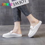 kamames slippers women wear 2021 new Baotou small white lazy shoes summer sandals out net red flat shoes fashion shoes slippers