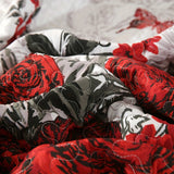 3pcs Charming Rose Floral Quilted Bedspread Set - Soft Brushed Polyester, Machine Washable, All-Season Comfort For Bedroom And Guest Room