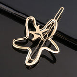 Fashion Metal Love Heart Hair Clip Elegant Star Round Barrette for Women Girls Sweet Hairpins Barrettes Hair Accessories