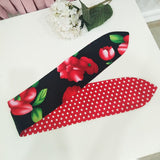 kamames Women Vintage 50s Skull Print Dot Headband Hair Accessories Hairband Bow Rockabilly Pinup Wire Scarf 16 Styles