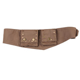 kamames Style Retro Four-Button Waist Bag 2023 Summer New Punk Style Waist Accessories Ultra-Wide Belt