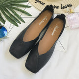 kamames The Spring And Autumn Of 2024, The New Korean Version Square-Bottomed Single Shoes Female Harajuku Students Doudou Shoes Shallow Lazy Shoes