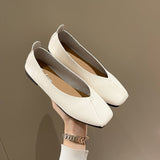 kamames The Spring And Autumn Of 2024, The New Korean Version Square-Bottomed Single Shoes Female Harajuku Students Doudou Shoes Shallow Lazy Shoes