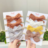 4Pcs/Set Soft Nylon Baby Girl Headband Bowknot Newborn Headbands Elastic Hair Bands Infant Turban Headwear Kids Hair Accessories