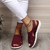 kamames Women's Shoes Flat-Soled Sandals Summer New Flying Weaving Hot Drill Breathable Large Size Leisure Drill Sandals Large Size Women