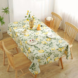 1pc Leaf Printed Waterproof PVC Tablecloth - Oil-Proof, Wipeable, Dustproof, Non-Woven Table Cover for Easy Cleaning and Home Decor - Perfect for Indoor and Outdoor Use