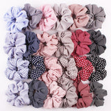 4 inch Women Printed Scrunchie Elastic Hair Bands For Girls Ponytail Holder Rubber Band Hair Rope Headwear Hair Accessories