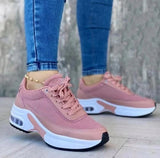 kamames Mesh Soft Vulcanize Shoes 2022 Summer Wedge Platform Sneakers Women Plus Size Non Slip Causal Sport Shoes of Women
