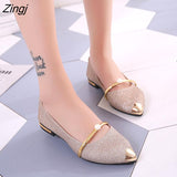 kamames Style Women Flats 2023 Spring Summer Flat Shoes Woman Pointed Toe Slip On Fashion Loafers Female Casual Lazy Shoe Footwear