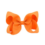 1Piece Solid Grosgrain Ribbon Hair Bows With Clip For Cute Girls Handmade Hair Clips Barrettes Hairpins Kids Hair Accessories