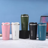 1pc Vacuum Flask, Portable Thermal Bottles, Stainless Steel Leakproof Tumbler, Heat And Cold Retention, Insulated Cup With Lid For Outdoor Camping, Hiking, Driving, Car Travel Cup, Thermocoolers, Drinkware