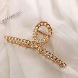 New Women Elegant Gold Silver Hollow Geometric Metal Hair Claws Vintage Hair Clips Headband Hairpins Fashion Hair Accessories