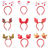 2021 New Year Women Girls Cute Christmas Antlers Santa Claus Hairbands Sweet Hair Decorate Headband Fashion Hair Accessories