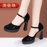 kamames Manlin Specialized In Body Shape And Gait Catwalk Super High Heel Practice Baotou Stage Performance Cheongsam Shoes Girl