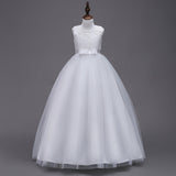 Kamames  New Children's Dress Princess Dress Middle and Big Children's Wedding Dress Long Pettiskirt Girl's Lace Princess Dress