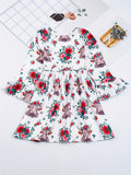 Adorable Snowman Crew Neck Dress for Girls - Soft, Comfortable, and Festive Christmas Party Outfit - Ideal for Kids' Holiday Celebrations