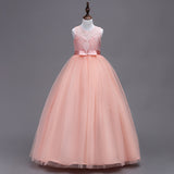 Kamames  New Children's Dress Princess Dress Middle and Big Children's Wedding Dress Long Pettiskirt Girl's Lace Princess Dress