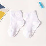 6/12pairs Boys Kids Anti-slip Socks, Breathable Comfy Short Socks, Infant Toddlers Children's Socks