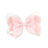 1Piece Solid Grosgrain Ribbon Hair Bows With Clip For Cute Girls Handmade Hair Clips Barrettes Hairpins Kids Hair Accessories