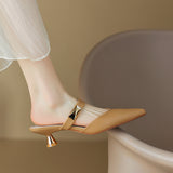 kamames kamames New 2023 Summer Pointed Muller Shoes With High Heel Sandals