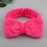 2021 New OMG Letter Coral Fleece Wash Face Bow Hairbands For Women Girls Headbands Headwear Hair Bands Turban Hair Accessories