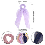 2020 New Chiffon Bowknot Scrunchies For Women Elastic Hair Bands Hair Tie Rope Rubber Ponytail Holder Headwear Hair Accessories