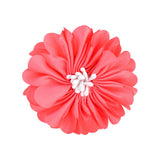 2 Pcs/lot New Sweet Chiffon Fabric Flower Hair Clips For Girls Safety Hairpin Boutique Barrettes Headwear Kids Hair Accessories