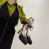 kamames kamames Spring New High Heel Waterproof Platform Single Shoe Spot 35-40