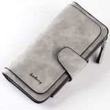 Classic Trendy Long Coin Purse, Faux Leather Multi Wallet, Large-capacity Purse With Zipper