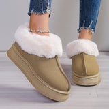 kamames Warm Wool Snow Boots 2024 Winter Thickened Warm Fur As A Whole Comfortable To Wear Casual Cotton Shoes