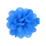 2 Pcs/lot Chiffon Petals Flower Hair Clips For Baby Girls Solid Hairpins Headdress Barrettes Floral Headwear Hair Accessories