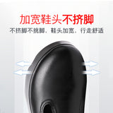 kamames Heel Slope Shallow Mouth Single Shoes 2023 Autumn New Muffin Thick Bottom Waterproof Table Round Head Large Size Female Mother Shoes
