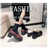 kamames Mary Jane Small Leather Shoes Jk Shoes, A New Style College Style Thick-Heeled Retro Uniform In Spring 2024