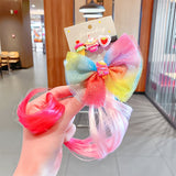 2021 Sweet Colorful Hairpin Lovely Children Girls Hairclip Kids Cute Barrette Cartoon Extension Braider Rainbow Hair Accessories