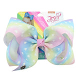 8 JoJo Bows Hair Clip Large Hair Bow Kids Handmade Metalic Printed Ribbon Knot Jumbo JOJO SIWA Hair Accessories For Girl