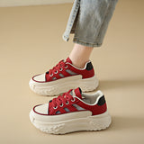 kamames Casual Single Shoes Hollowed-Out Breathable Muffins Thick-Soled Small Man Heightened Casual Shoes Korean Version Of Spot Women's Shoes
