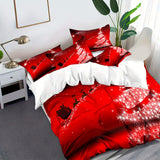 2/3pcs Festive Christmas Tree Duvet Cover Set - Soft, Comfortable, and Vibrant Xmas Gift Print Decorative Bedding for Bedroom and Guest Room - Includes 1 Duvet Cover and 1/2 Pillowcase, No Filling